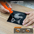 HARDELL Engraving Pen, 5 Speed Rechargeable Engraver Pen - Electric Cordless Engraving Tool for 60+ Surfaces - Beginner Friendly with 37 Accessories, Ultimate Engraving Pen Kit for Artists & DIYers