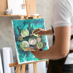 32 pcs Paint Brushes Set for Acrylic Painting,Watercolor,Oil，Inks，Gouache，Crafts, Brush Tip with Flat，Round, Angle，Filbert,Fan, Detail Brushes，Paint Brush Set for Artists and Beginners