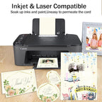 100 Sheets Cream Cardstock 8.5 x 11 Off White Card Stock,Goefun 65lb Ivory Paper Printer Paper for Cards Making, Office Printing, Wedding