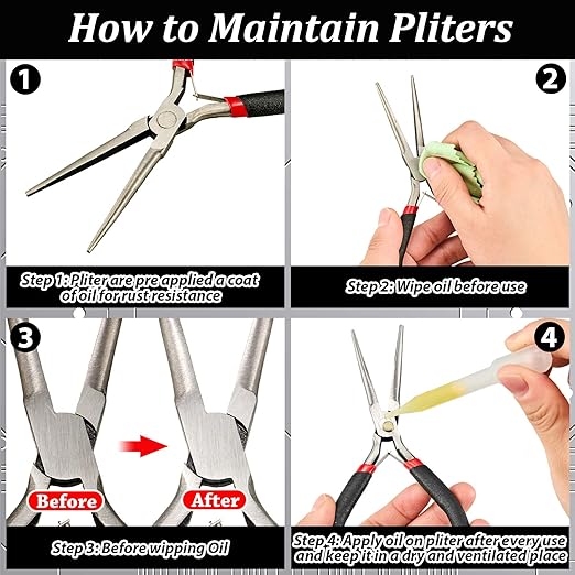 10 Pieces Metal DIY Model Tool Sets Tab Edge Cylinder Cone Shape Bending Assist Tools and Nozzle Pliers Flat Nose Pliers Needle Nose for 3D Metal Jigsaw Puzzles Assembly