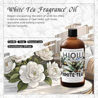 HIQILI White Tea Fragrance Oil for Essential Oil Diffuser, DIY Candle & Soap Making, Blend to Perfume & Air Freshener Spray - 5.07 Fl Oz