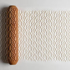 MKM Pottery Tools Wood Big Hand Rollers for Clay (BHR-167 Wishbone)