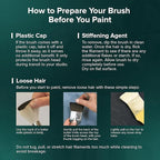 Silver Brush Limited 6808S1/2 Crystal Squash Wash Brush for Watercolor and Oil, Short Handle, Size 1/2, Square Wash