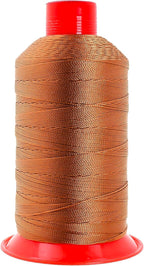 Mandala Crafts Bonded Nylon Thread Bourbon Brown Heavy Duty Sewing Threads - 800 YDs Size 207 630D T210 Tex 210 Thread for Leather Jeans Weaving Outdoor Marine Upholstery Threads