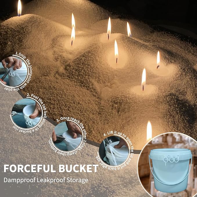 NICEME White Candle Sand with Wicks Pearled Candle Wax Beads, 26OZ/ 750g Customized Powder Candle Making Kit All Natural Granulated Wax for Candles Self Extinguish Refillable Candles with 30pcs Wicks