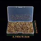 1200PCS 3mm Bicone Crystal Glass Beads for Jewelry Making, Sparkling Mini Beads for Suncatchers, DIY Bracelets & Craft Projects (Coffee Gold)