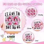 Pink Leopard Permanent Roll - 12'' x 8ft Smile Pink Face Permanent Vinyl Cow Print Adhesive Vinyl for Mugs Decors Self Adhesive