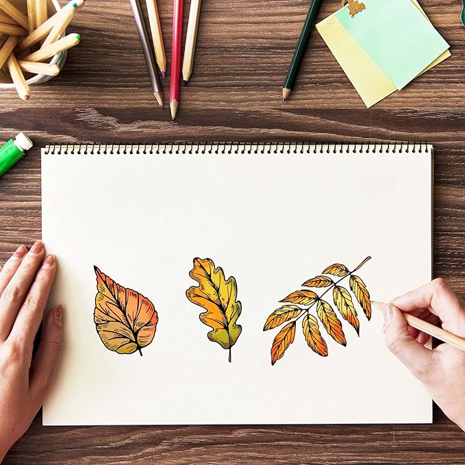 GLOBLELAND Hello Autumn Clear Stamps Maple Leaf Thanksgiving Day Silicone Stamp for Scrapbook Journal Card Making