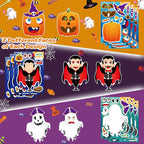 36 Sheets Halloween Stickers for Kids, Make Your Own Halloween Character Mix and Match Stickers Vampires Witches Mummies Zombies Ghosts Sticker, Halloween Party Party Supplies Favors