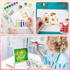 100 Pcs Mini Painting Canvas Panels Art Painting Canvases Panels Cotton Blank White Small Canvas Acid Free Boards for Watercolor Acrylic Oil Paint(4 x 4 Inch)