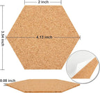 24 Pack Ceramic Tiles for Crafts with 2 Holders, White Unglazed Blank Ceramic Coasters with Self-Adhesive Cork Backing Pads for Acrylic Pouring, Painting, Make Your Own DIY Coasters (Hexagon)