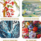 Artecho 32 PCS Paint Brushes for Acrylic Painting, Acrylic Paint Brushes for Oil, Watercolor, Acrylic, Gouache and Canvas Painting