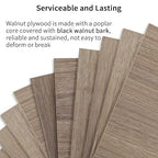 10 Pieces Walnut Plywood Sheets for DIY 12 x 12 x 1/8 Inch Unfinished Craft Wood for Laser Cutting, Engraving, Drawing, Painting, and Wood Burning 3mm Walnut Hobby Wood Sheets (10 Pcs)
