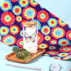 Tintnut Permanent Vinyl Tie Dye Roll - 12 inch x 5ft, Small Gradient Swirl Pattern Adhesive Vinyl Sheets for Decor Sticker Compatible with Cricut, Silhouette, Cameo Cutters