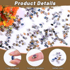 300pcs Glass Crystal Teardrop Beads 6X9mm Drop Glass Spacer Beads Colorful Clear Electroplated Color Crystal Beads for DIY Jewelry Bracelet Making (Drop)