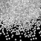 10 Grams 5mm/0.2" Silver Tiny Star Sew on Sequins Mini Embroidery Sequins with Holes for DIY Jewelry Making Crafts