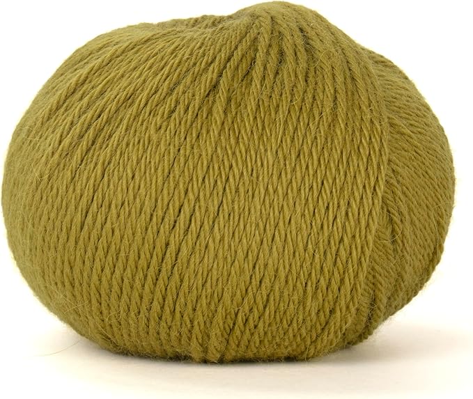100% Baby Alpaca Yarn for Knitting & Crocheting - Set of 2 Skeins of Premium Yarn DK - Lightweight, Hypoallergenic & Thermal Peru Made - Ideal for Delicate Projects (GR579 - Olive)