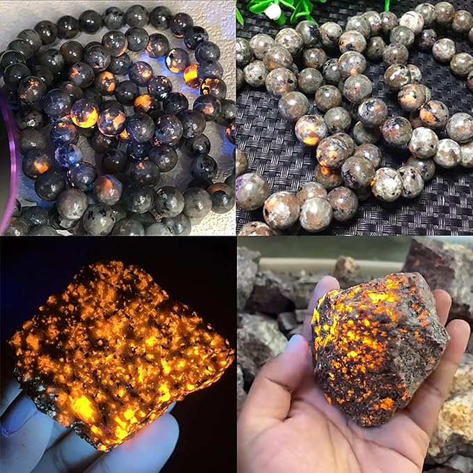 85pcs 4mm Natural Flame Yooperlite Stone Beads Round Healing Energy Power Stone Beads for Jewelry Making DIY Bracelet Necklace Earrings 15" (Flame Stone, 4mm)