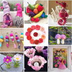 FASHEWELRY 2.1 OZ Needle Felting Wool Roving Set Pink Theme Nature Wool Roving 12 Colors Wool Felting Supplies for Needle Felting Wet Felting DIY Hand Spinning