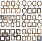 180Pcs Vintage Scrapbook Frame Paper for Scrapbooking Junk Journal Collage Diary Embellishment DIY Photo Album DIY Craft Decoration, 60 Patterns (SET OF 6)