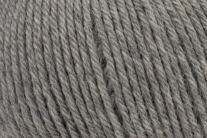 100% Baby Alpaca Yarn for Knitting & Crocheting - 1 Yarn Cone of Premium Yarn DK - Lightweight, Hypoallergenic & Thermal Peru Made - Ideal for Delicate Projects (N041 - Silver)