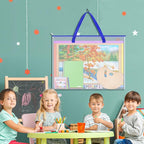 Bulletin Board Poster Storage Bag, Art Portfolio Bag, Portfolio Folder for Artwork, Artwork Storage Case for Poster, Bulletin Board, Scrapbook, Keepsake and Teaching Materials (26'' x 20'')
