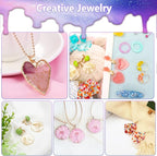 KISREL UV Resin Jewelry Making Kit, 300g Crystal Clear Resin with Light and Molds, DIY Jewelry Making Kit, Resina Starter Kits for Keychain and Earring