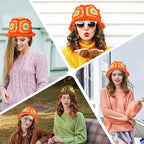 Noocro Crochet Kit for Beginners or Intermediate Level, Fuzzy Granny Square Bucket Hat, Step by Step Video Tutorial, Detailed Instruction Complete Kit Craft Supplies Holiday Gift