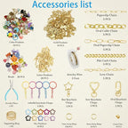 ValorTiger DIYJewelry Making, 364 PCS Bag Charm Set with 156 Charms, 150 Jump Rings, 25 Extender Chains, 20 Keychains, 10 Crimp Tubes, 3-Inch Beading Wire, Support Ring & Jewelry Pliers(for Parents)