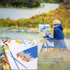 100 Pcs Paint Brushes Round Flat Small Brush Bulk for Detail Painting