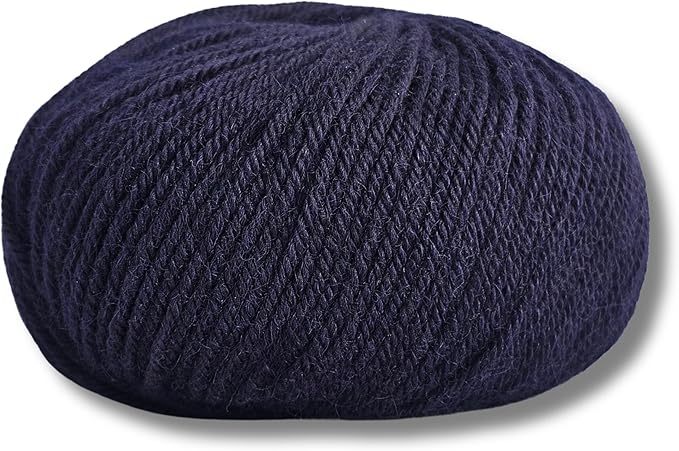100% Baby Alpaca Yarn for Knitting & Crocheting - Set of 2 Skeins of Premium Yarn DK - Lightweight, Hypoallergenic & Thermal Peru Made - Ideal for Delicate Projects (BL016 - Dark Navy)