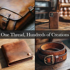 Waxed Thread 3X Wax Thread, 65 Yardx0.8mm Wax String, 150D Waxed Leather String in Brown Perfect Dream Catcher Supplies