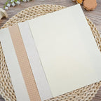 LewuwoPoing 30 Sheets Textured Art Paper Assorted Set 5.8x8.3 Inch A5 Mixed Special Craft Paper for Scrapbooking Junk Journaling Supplies dialy Plan Gift Card Embellishments Work (Beige)