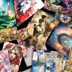 Washi Stickers, 6 Sets 300 Pcs Aesthetic Sticker Book for DIY Journaling, Journaling Supplies for Bullet Journal Art Diary Card Craft Gifts Planner Notebook