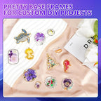 KISREL UV Resin Jewelry Making Kit - 500g Crystal Clear UV Resin and Jewelry Molds, Large UV Light with 22 Beads, Fast Curing for Keychains, Earring Making, DIY Craft Decorations