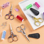 Premium Craft Scissors with Extra Sharp Blades 5 Inch - Ideal For Sewing, Cross Stitch Crochet - With Protective Cover…