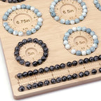Petoysoso Bead Boards for Jewelry Making, Bamboo Beading Board for Jewelry Bracelet Making, Bracelet Bead Board, Bracelet Bead Board for Bracelet, Jewelry Making Supplies,Bead Tray 5" to 8"