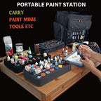Pro Artist Hard Case – Rugged Travel Organizer with Customizable Foam, 3D Panel, Backpack Straps & Handle – For Painting Tools, Miniatures, Tabletop Gaming, 3D Models & Studio Supplies