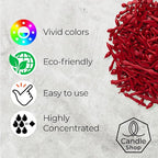 Red Candle Dye 2oz for Soy Candle Making – Highly Concentrated Candle Wax Dyes – Candle Shop Premium Color Dye Chips for Soy Wax, Beeswax, Paraffin