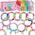 leitait 24 Pack Bracelet Wands,Charm Bracelet Jewelry Making Kit,Arts Crafts for Kids,Unicorn Party Favors Supplies,Goodie Bags Stuffers,Classroom Prizes,Birthday Gifts for Girls Ages 4-8 Years Old