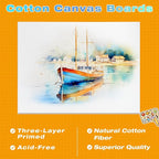 24 Pack Canvas Boards for Painting, 8x10 Inch Painting Canvas Panels, White Blank Canvases Panels, Blank Canvases for Oil Paint Watercolor Acrylic Paint Gouache and Tempera