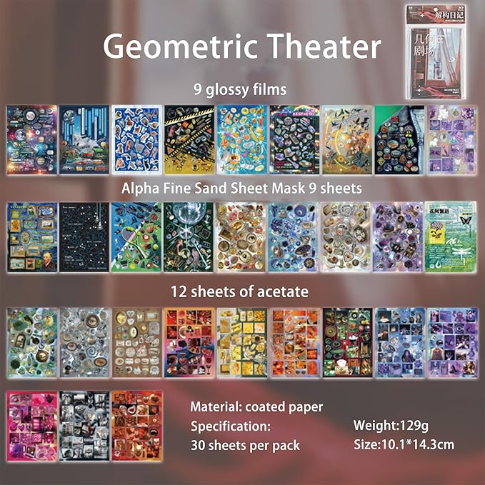 2 Pack Y2K Foil Sticker Books | 60 Vintage Cut-Out Stickers for Scrapbooking, Junk Journals & DIY Crafts - Glossy/Matte/Textured Styles