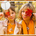 Tudomro 100 Pieces 20 Inch Waxed Leather Necklace Cord Bulk with Clasp Colorful Necklace Bracelet Chains String Rope Cord for Jewelry Making Pendants Charms(Fall Color)