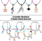 SUREHOME Jewelry Making Kit for Girls 8-12, 110 Pcs Charm Bracelet Making Kit DIY Toy Art and Crafts for Kids Ages 4-8 Birthday Christmas Gifts for Little Girls 5 6 7 9 10 11 Years Old Trendy Stuff