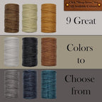 Waxed Thread 3X Wax Thread, 65 Yardx0.8mm Wax String, 150D Waxed Leather String in Tan Perfect Dream Catcher Supplies