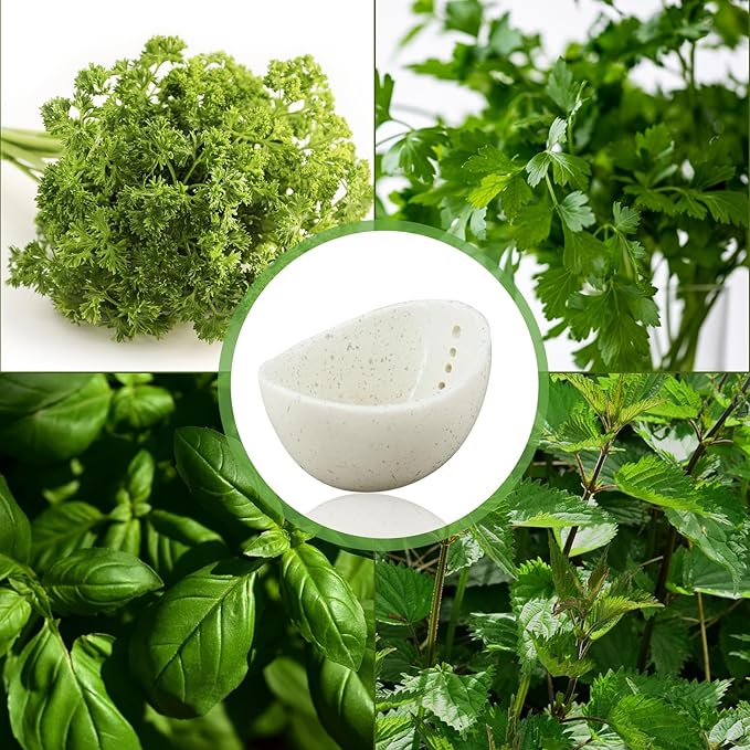 Herb Stripper 1PCS.2025 New Herb Stripping Bowl Ceramic Pottery, Handmade Ceramic Herb Stripping Mug, Handmade Herb Stripping Tool for,Comes With a Cleaning Brush And A Cleaning Cloth