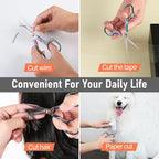 Professional Embroidery Scissors 5 Inch - Surgical-Grade Stainless Steel Blades & Engraved Handles with Leather Sheath for Precision Sewing, Crafting