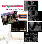 Scratch Rainbow Painting Art Paper Scratch & Sketch Art for Adults Scratch Painting Creative Gift Engraving Art&Craft Set Sketch Pad DIY Scratchboard with 4 Tools 11.7''x8.3''(City Series)