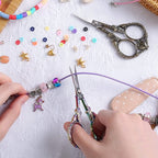 Small Embroidery Scissors with Cover -Cute and Comfortable handles with Sturdy and Sharp Tips for Precise Cutting, Perfect Size for Keeping in Your Sewing and Craft Supplies Kit