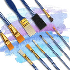 Painting Brushes, 25 All Purpose Paint Brushes Bulk Painting Brushes for Kids, Craft Paint Brushes for Acrylic Painting Oil Watercolor Gouache